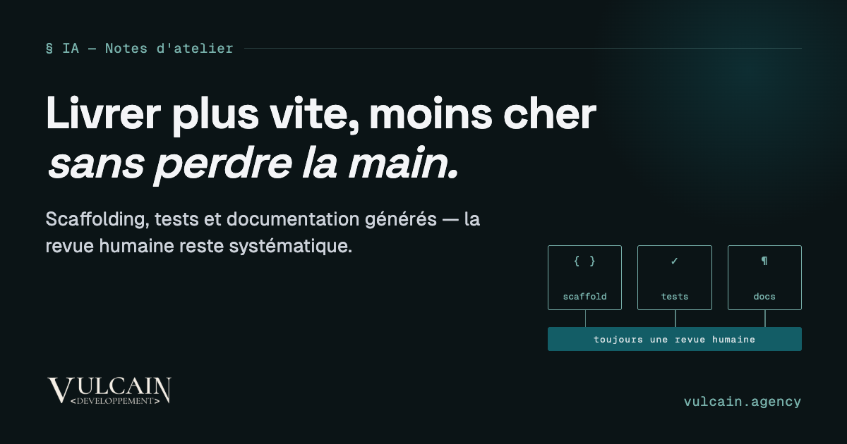 Comment l’IA permet de livrer des applications plus vite… et pour moins cher (sans sacrifier la qualité)