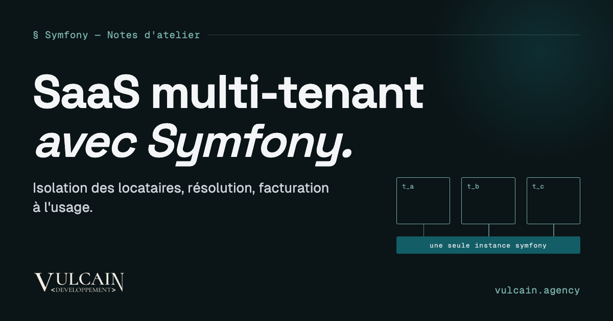 Construire une application multi-tenant avec Symfony: stratégies d’isolation et résolution du locataire