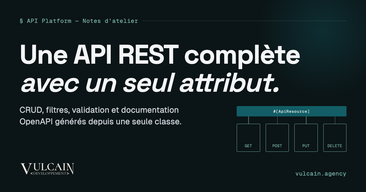 Créer une API REST complète avec API Platform 3