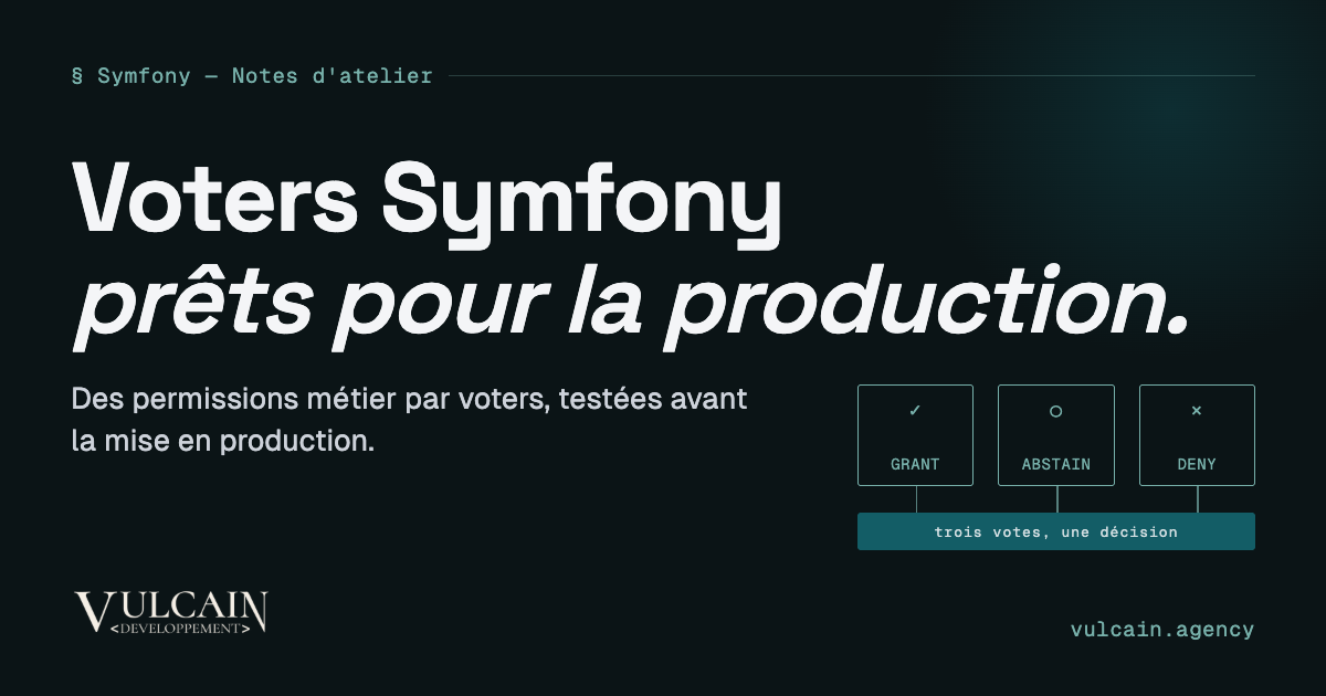 Sécurité Symfony avancée : Voters, attributs et stratégies d’autorisation