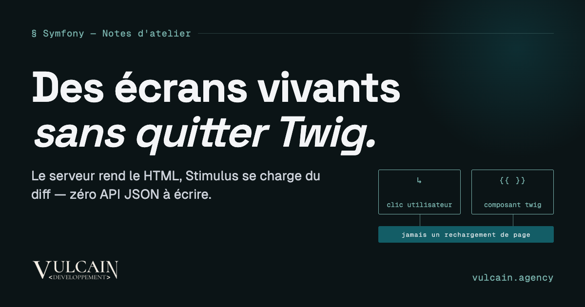 Symfony UX & Live Components : des interfaces réactives sans SPA